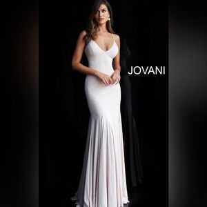 Jovani White Evening Gown